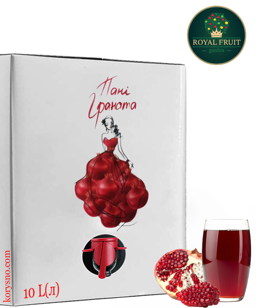 Сидр Пани Граната тихий купажный крепкий Royal Fruit Ms. Pomegranate alc.  8,4 % об. BiB 10 L (л)