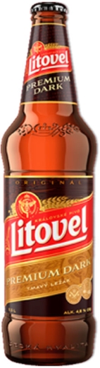 Пиво Litovel темне Dark Premium 0,5 л скло - 1