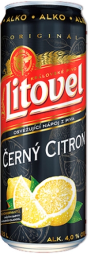 Пиво Litovel мікс Cerny Citron 0,5 л ж/б - 1