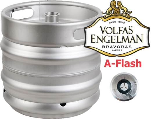 Пиво Volfas розливне пшеничне нефільтроване Engelman BLOND 4,5% 30 л кег - 1