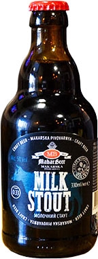 Пиво MakarBeer живое тёмное Milk Stout 0,33 л стекло - 1