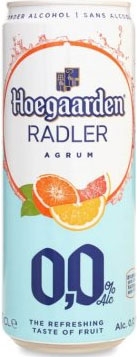 Пиво Hoegaarden безалкогольное пшеничное Grapefruit NA Radler 0,33 л ж/б - 1