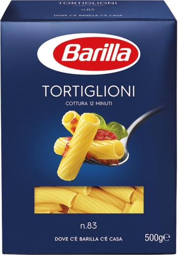 Макарони Barilla n. 083 Труби Tortiglioni 500 г - 1