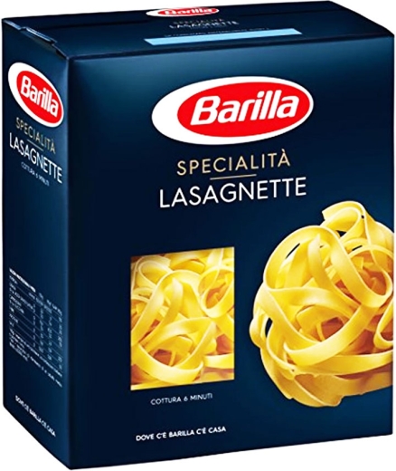 Макарони Barilla n. 216 Вермішель смужка Specialita  Lasagnette A Nido 500 г - 1