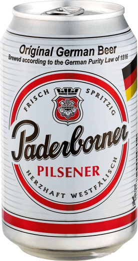 Пиво Paderborner светлое Pilsner 0,33 л ж/б - 1