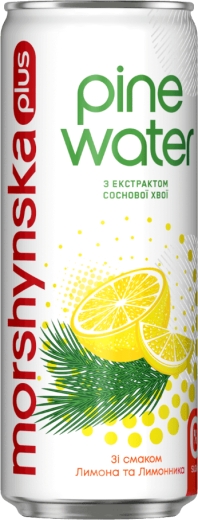 Вода Моршинська Pine Water Лимон-Лимонник слабогазована 0,33 л ж/б - 1
