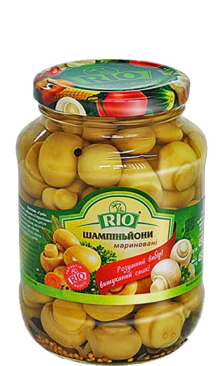 Печериці RIO мариновані 420 г скло - 1