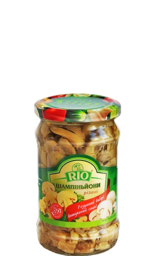 Шампиньоны RIO резаные 280 г стекло - 1
