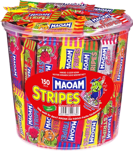 Конфеты Haribo Маоам Мини полоски Stripes Mini жевательные 1050 г - 1