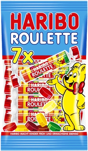 Конфеты Haribo Фруктовый рулет Roulette жевательные 175 г - 1