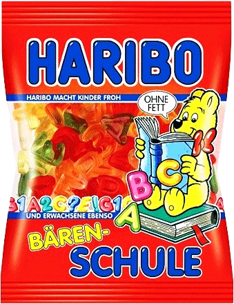 Конфеты Haribo Школа Медведя Baren Schule жевательные 200 г - 1