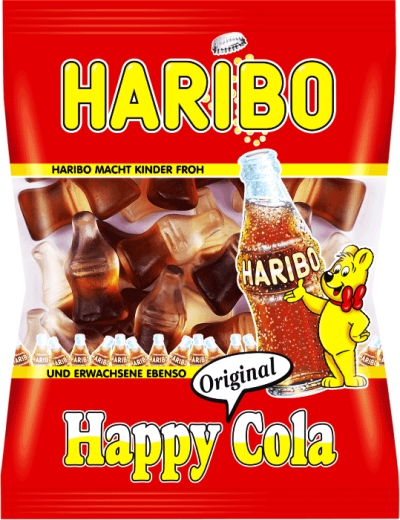 Конфеты Haribo Весёлая Кола Happy Cola жевательные 45 г - 1