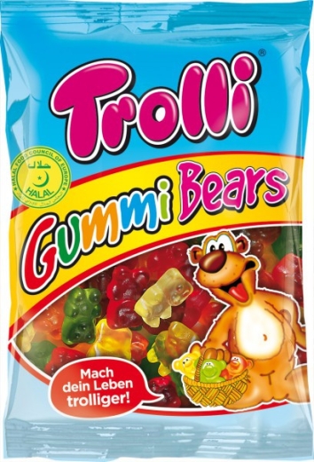 Конфеты Trolli Медведи Gummi Bears жевательные 100 г - 1