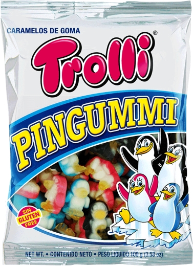 Конфеты Trolli Пингвины Pingummi жевательные 100 г - 1