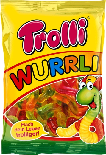 Цукерки Trolli Вуррлі Wurrli жувальні 150 г - 1