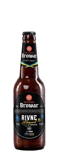 Пиво Волынский Бровар Rivne Lifeguard Рисовый Эль 16,5 % Rice up Ipa Beer 6,5 % glass (стекло) 0,35 l (л) - 1