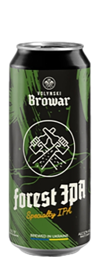 Пиво Волинський Бровар Forest Ipa Ель 15,0 % Specialty Ipa Beer 5,7 % can (ж/б) 0,5 l (л) - 1