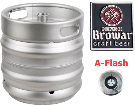 Пиво Волинський Бровар розливне світле Golden Ale кег 50 л - 1