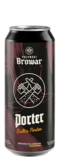 Пиво Волинський Porter Темне 15,5 % Baltic Porter Beer 5,8 % can (ж/б) 0,5 l (л) - 1