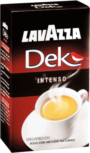 Кофе Молотый LAVAZZA DEK INTENSO чёрная Arabica+Robusta 250 г - 1