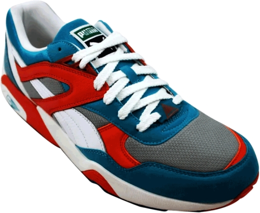 Кросівки бігові Puma 357837 07 Trinomic R698 CB/Nasturtium White Lg чоловічі розмір 44 (US 10) осінь-зима блакитні/бежеві/білі шкіра/текстиль/гума - 1