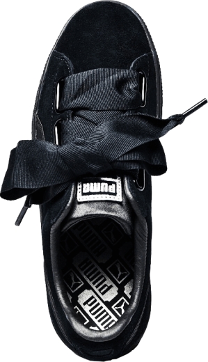Кросівки Puma 366922-01 Suede Heart Ep жіночі розмір 36 (US 5) весна-літо чорні/темно-сірі шкіра/текстиль - 4