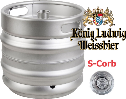 Пиво König Ludwig разливное 12,5% Weissbier Hell пшеничное светлое кег 30 л - 1