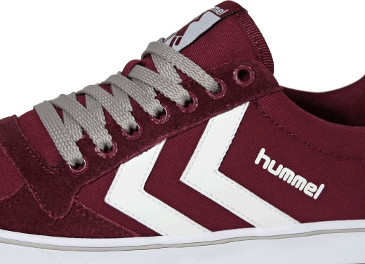 Кеди Hummel 63-943 3661-1 Slimmer Stadil Mono Low унісекс розмір 38.5 (US 6) весна-літо бордовий/білий шкіра/текстиль - 4