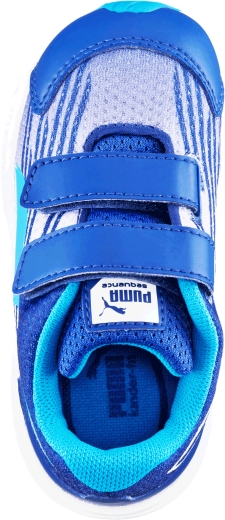 Кросівки Puma 358663 05 Kids Sequence V дитячі розмір 23 (US 7) весна-літо синій/блакитний/білий текстиль/гума - 4