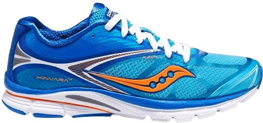 Кроссовки беговые Saucony 10197-4 Wmns Baskets Kinvara 4 Bleu/Orange женские размер 37 (US 6) осень-зима голубой текстиль/резина - 1