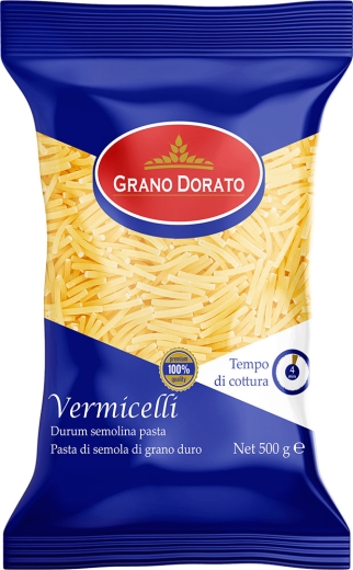 Макарони Grano Dorato Вермішель Vermicelli тверді сорта пшениці 500 г - 1