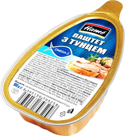 Паштет Hame з тунцем 100 г алюмінієва банка - 1
