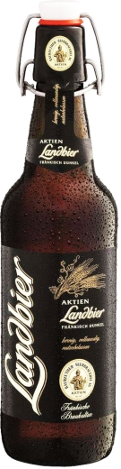Пиво Aktien Landbier Frankisch Dunkel темне 0,5 л скло з затискачем clip bottle - 2