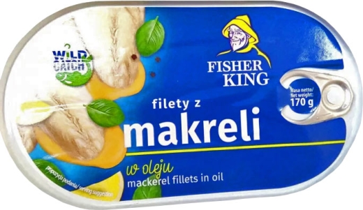 Філе скумбрії Fisher King в олії 170 г метал. ключ - 1