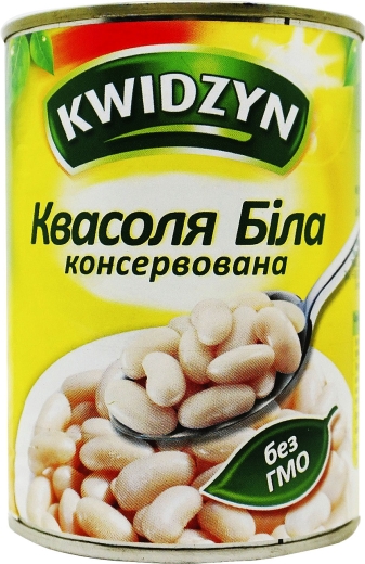 Квасоля Kwidzyn Біла консервована 400 г метал. ключ - 2