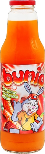 Сок Bunio Морковь клубника яблоко 0,75 л стекло - 2