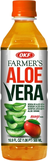 Напій OKF соковмісткий Aloe Vera Mango Farmer's ОКФ Алоє Вера з манго 0,5 л ПЕТ - 1