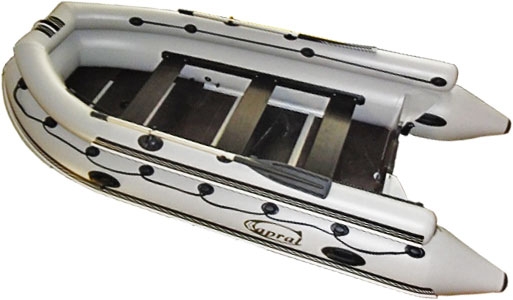 Човен Capral К-410 надувний ПВХ моторна з фальшбортом Капрал PVC Inflatable Boat - 1