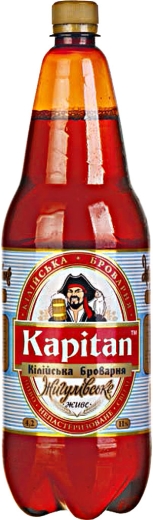 Пиво Жигулівське Kapitan Kiliya 11 % живе Світле Капітан Кілія Light Lager Beer alc. 4,2 % ПЕТ 1,5 л - 1