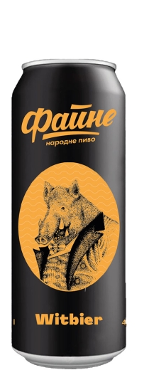 Пиво Файнэ WitBierr Пшеничное 12,0 % Fine Beer 4,5 % can (ж/б) 0,5 l (л) - 1