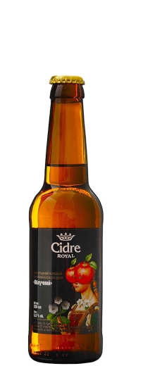 Сидр Cidre Royal Яблочный полусладкий купажный газированный обычный Роял Сидре Apple alc. 5,0 - 6,9 % glass (стекло) 0,33 L (л) - 1