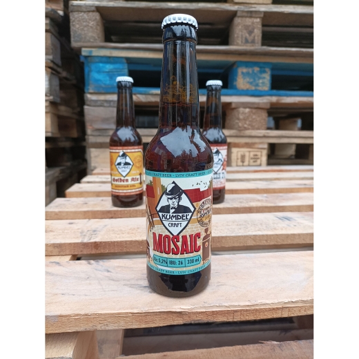 Пиво Kumpel Mosaic IPA 13,6 % живе Кумпель ІПА alc. 5,2 % скло 0,33 л - 2