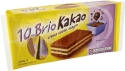 Тістечко Brio низькокалорійний какао наповнювач 280 г 10 шт - 1