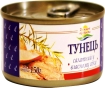 Тунець салатний у власному соку консервований Домашні продукти 150 г ж/б ключ - 1