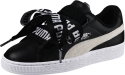 Кросівки Puma 364082-01 Basket жіночі розмір 39 (US 8) весна-літо чорні/білі шкіра/текстиль - 1