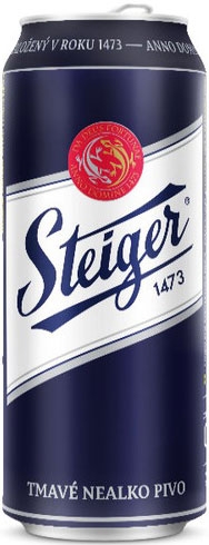 Пиво Steiger безалкогольне темне NeAlko 0,5 л ж/б - 1