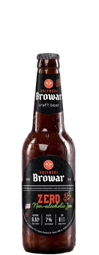 Пиво Волынский Бровар Zero безалкогольное 7,0 % Non-alcoholic IPA Beer 0,5 % glass (стекло) 0,35 l (л) - 2