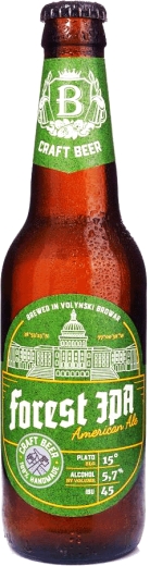 Пиво Волинський Бровар світле Forest Ipa 0,35 л скло - 1