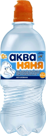 Вода Аква-Няня спорт столова негазована 0,33 л ПЕТ - 1