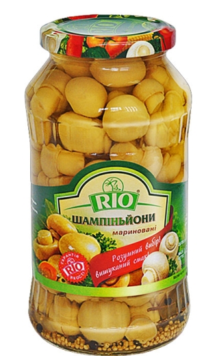 Печериці RIO мариновані 690 г скло - 1